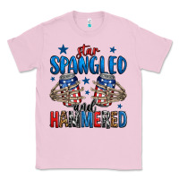Bubblegum Pink star spangled and hammered skeleton hand Classic Tee - Jasminsmagicworld