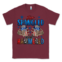 Burgundy star spangled and hammered skeleton hand Classic Tee - Jasminsmagicworld