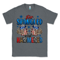 Charcoal Heather star spangled and hammered skeleton hand Classic Tee - Jasminsmagicworld