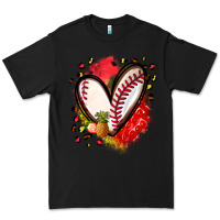 Black fruits and baseball heart Premium Tee - Zillion Design Studio