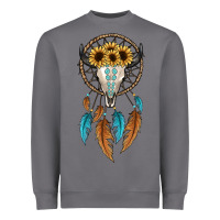Storm dreamer catcher bull skull Heavyweight Sweatshirt - JahusDesignShop