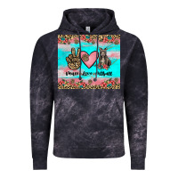 Cloud Black peace love pitbull Vintage Hoodie - JahusDesignShop