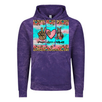 Cloud Purple peace love pitbull Vintage Hoodie - JahusDesignShop