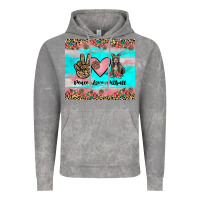 Cloud Rock peace love pitbull Vintage Hoodie - JahusDesignShop