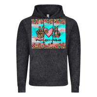 Vintage Black peace love pitbull Vintage Hoodie - JahusDesignShop