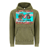 Vintage Olive peace love pitbull Vintage Hoodie - JahusDesignShop