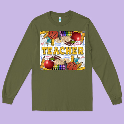 Teacher Equipment Long Sleeve Tee Designed By Lillyallendesigns
