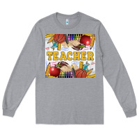 Heather Grey Teacher Equipment Long Sleeve Tee - LillyAllenDesigns
