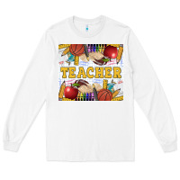 White Teacher Equipment Long Sleeve Tee - LillyAllenDesigns
