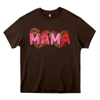 Chocolate Brown mama valentines day Heavy Core Tee - texasbilliewilder