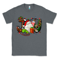 Charcoal Heather joy with volleyball and santa's hat Classic Tee - AdoDesignShop