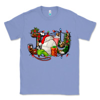 Colony Blue joy with volleyball and santa's hat Classic Tee - AdoDesignShop