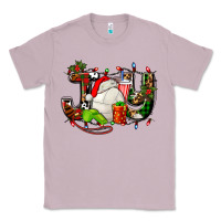 Lilac joy with volleyball and santa's hat Classic Tee - AdoDesignShop