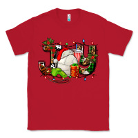 Red joy with volleyball and santa's hat Classic Tee - AdoDesignShop