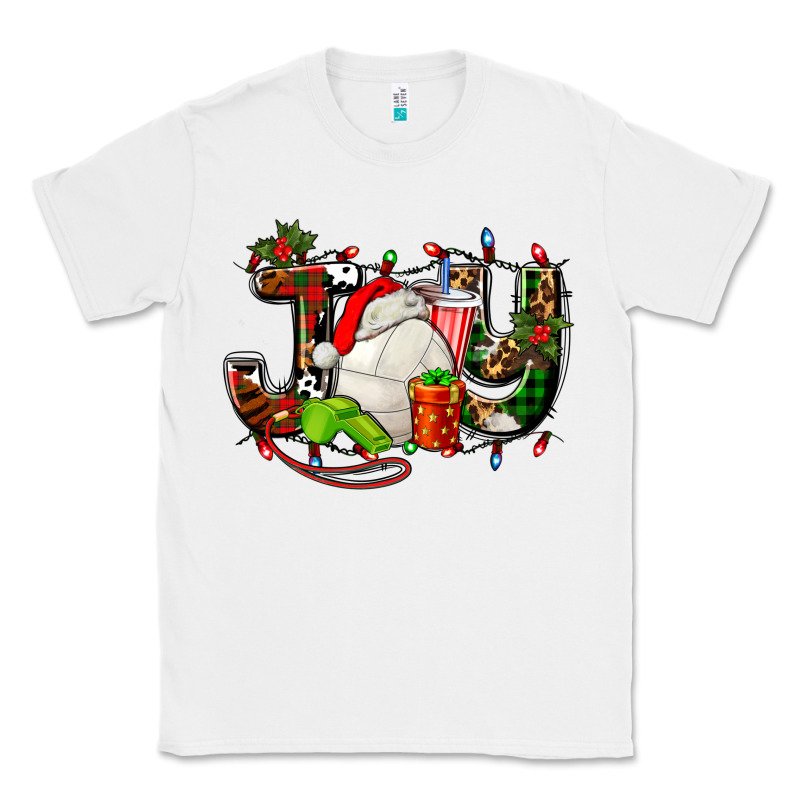 Joy With Volleyball And Santa's Hat Classic Tee by AdoDesignShop | Teevron