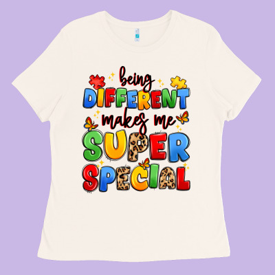 Being Different Makes Me Super Special Ladies Tee Designed By Jahusdesignshop