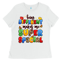 White being different makes me super special Ladies Tee - JahusDesignShop