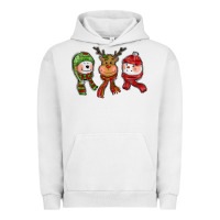 Pigment Lunar Rock christmas reindeer polar bear snowman Urban Hoodie - CowGirlArtShop