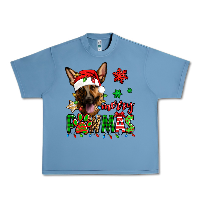 Merry Pawmas Christmas German Shepherd Urban Heavy Tee by Jasminsmagicworld | Teevron