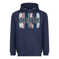 Navy new york baseball team spirit brushstrokes Heavyweight Hoodie - Artiststas