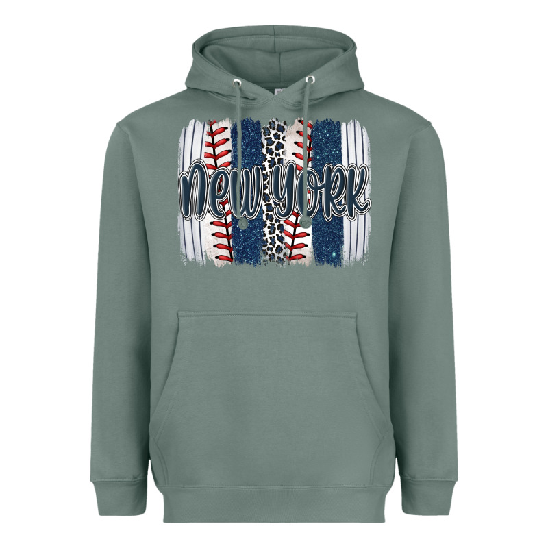 New York Baseball Team Spirit Brushstrokes Heavyweight Hoodie by Artiststas | Teevron