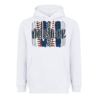 White new york baseball team spirit brushstrokes Heavyweight Hoodie - Artiststas