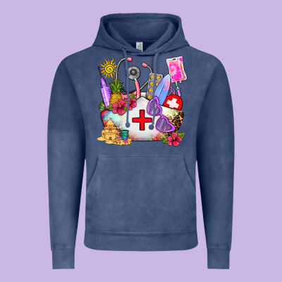 Nurse  Summer Vintage Hoodie Designed By Adodesignshop