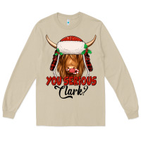 Mushroom you serious clark highland cow Long Sleeve Tee - Jasminsmagicworld