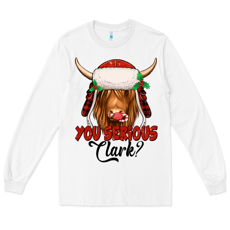 You Serious Clark Highland Cow Long Sleeve Tee by Jasminsmagicworld | Teevron