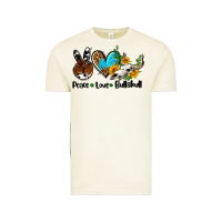 Peace Love  Bullskull Vintage Tee | Teevron