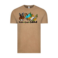 Vintage Coffee peace love  bullskull Vintage Tee - AdoDesignShop