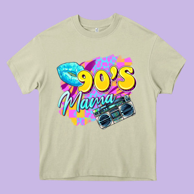 90's Mama Heavy Core Tee Designed By Zillion Design Studio