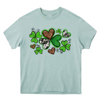 Arona western st patricks day shamrocks and hearts Heavy Core Tee - Artiststas