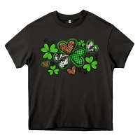 Asphalt western st patricks day shamrocks and hearts Heavy Core Tee - Artiststas