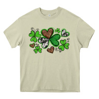 Mossy western st patricks day shamrocks and hearts Heavy Core Tee - Artiststas