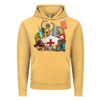 Vintage Mustard nurse  summer Vintage Hoodie - AdoDesignShop