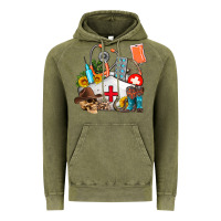 Vintage Olive nurse  summer Vintage Hoodie - AdoDesignShop