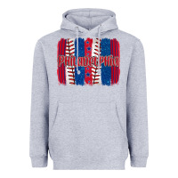 Heather Grey philadelphia baseball team spirit brushstrokes Heavyweight Hoodie - Artiststas