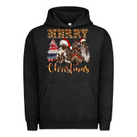 Pigment Black merry christmas trees Urban Hoodie - CowGirlArtShop