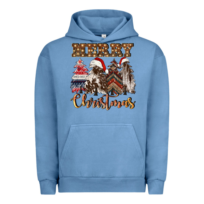 Merry Christmas Trees Urban Hoodie by CowGirlArtShop | Teevron