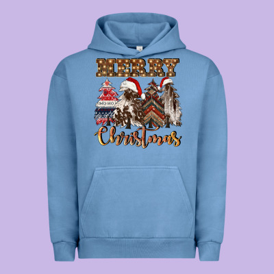 Merry Christmas Trees Urban Hoodie Designed By Cowgirlartshop