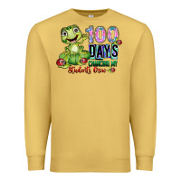 Antique Gold 100 days chancing my students crow Premium Sweatshirt - SublimationCraftShop