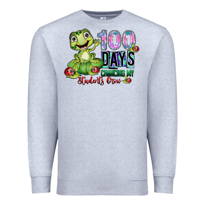 100 Days Chancing My Students Crow Premium Sweatshirt by SublimationCraftShop | Teevron