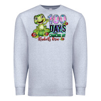 Heather Grey 100 days chancing my students crow Premium Sweatshirt - SublimationCraftShop