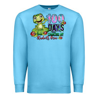 Ocean Blue 100 days chancing my students crow Premium Sweatshirt - SublimationCraftShop