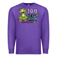 Purple 100 days chancing my students crow Premium Sweatshirt - SublimationCraftShop