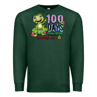 Sports Green 100 days chancing my students crow Premium Sweatshirt - SublimationCraftShop