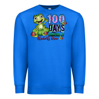 True Royal 100 days chancing my students crow Premium Sweatshirt - SublimationCraftShop