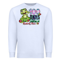 White 100 days chancing my students crow Premium Sweatshirt - SublimationCraftShop