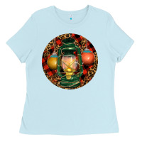 Xmas Lantern Christmas Ladies Tee | Teevron